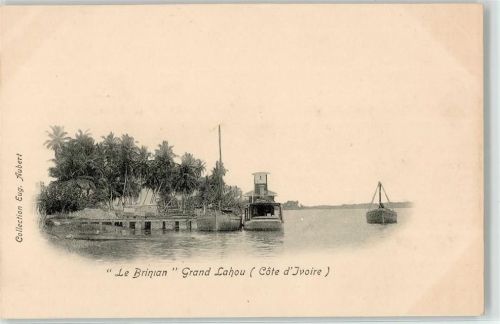 Le Brinian Grand Lahou Anlegestelle Boot