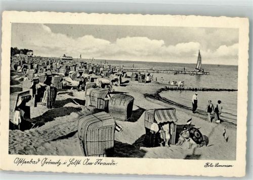 Grömitz 1935 Strandleben an der Ostseeküste Fotograf Simonsen Nr. 40895