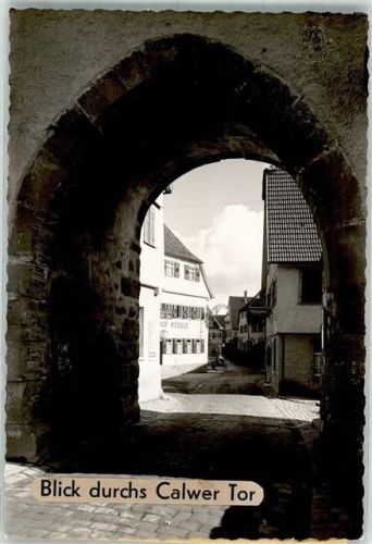 Neubulach Foto Original aus Archiv eines Ansichtskartenverlags Calwer Tor Ort handschriftlich