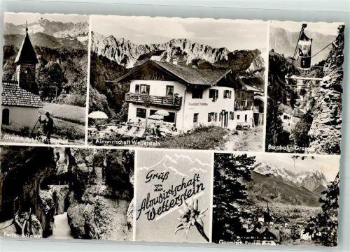 Graseck Gasthaus Almwirtschaft Wetterstein Bergbahn