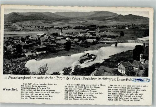 Kirchohsen Weserlied Dampfschiff