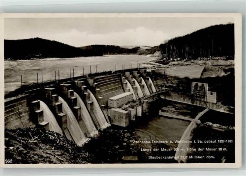 Waldheim Zschopau-Talsperre Staumauer