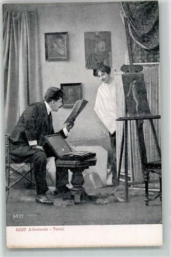 Terni Alterocca Frau Koffer Portraits