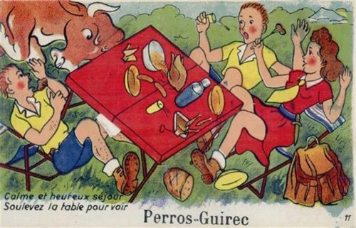 Perros-Guirec Perros-Guirec (Frankreich) Leporello II (minimaler Einriss)