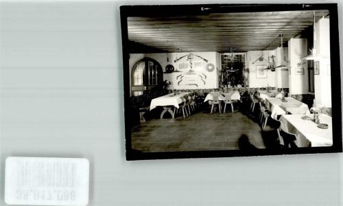 Bühlertal Hotel Wiedenfelsen Gaststube Foto Original aus Archiv eines Ansichtskartenverlages Ort handschriftlich