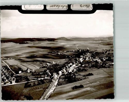Osterhagen Fliegeraufnahme des Ortes Foto Original aus Archiv eines Ansichtskartenverlages Ort handschriftlich