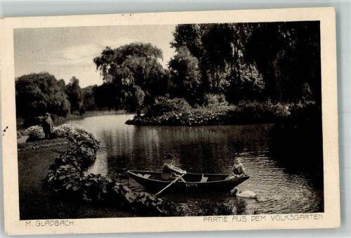 Mönchengladbach 1913 Teich im Volksgarten