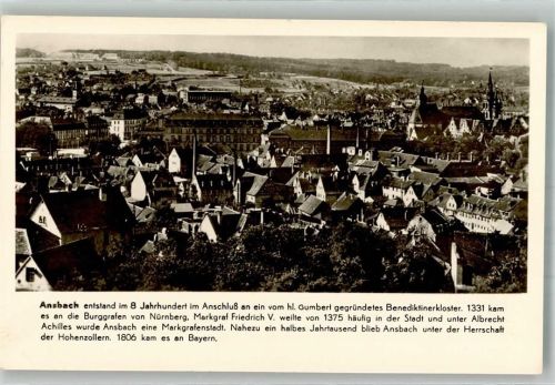 Solnhofen Panorama des Ortes mit St. Gumbertus Kirche und Chronik Notopfermarke