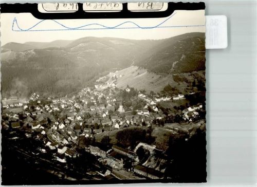 Lautenthal Fliegeraufnahme Foto Original aus Archiv eines Ansichtskartenverlages