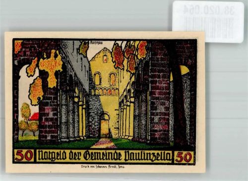 Paulinzella 1922 50 Pfennig