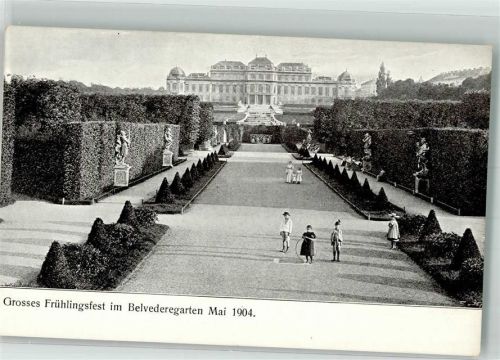 Wien 1904 Schloss Belvedere Garten