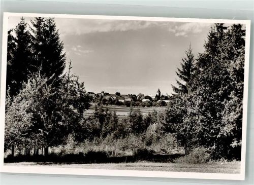Neubulach Panorama des Ortes zwischen Tannen mit der Jodokuskirche