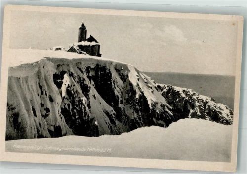 Petersdorf Piechowice 1944 Winter Hüttenstempel Schneegrubenbaude