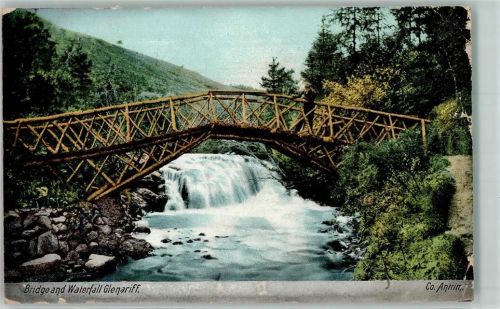 Ballycastle 1905 Bridge and Waterfall Glenariff Brücke Wasserfall