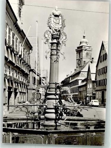 Nürtingen Denkmal Brunnen Rathaus Marktplatz