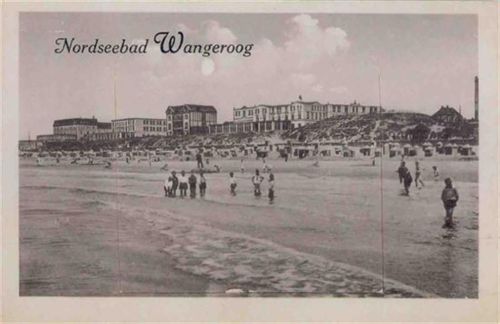 Nordseeheilbad Wangerooge Nordseeheilbad Wangerooge (2946) Leporello Strandpartie II (Einrisse bei Leporello-Abdeckung)