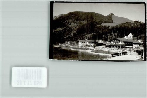 Spitzingsee Gasthäuser an der Spitzingstraße Foto Original aus Archiv eines Ansichtskartenverlages Ort handschriftlich