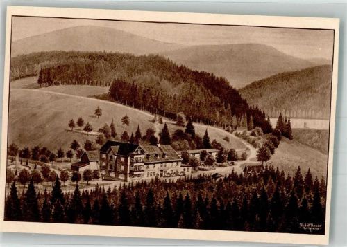 Clausthal-Zellerfeld sign. Haase Rudolf Kurhaus Wegesmühle beschnitten