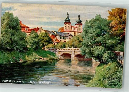 Donaueschingen Tuck`s Oilette Serie No. 780 Leopoldsbrücke