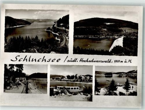 Schluchsee Sperrmauer Spielplatz Fahrgastschiff Badestrand