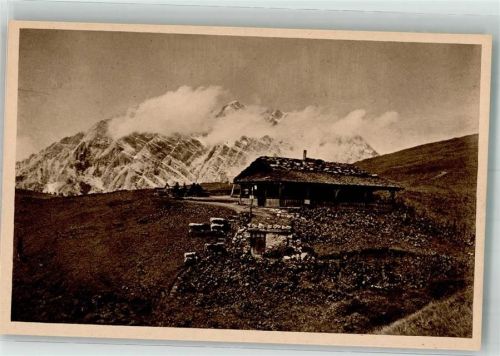 Gotzenalm Almhütte mit dem Watzmann Hüttenstempel
