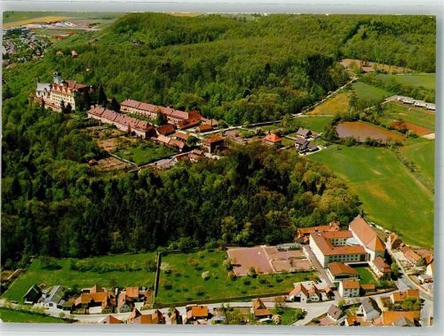 Scheinfeld 1984 Fliegeraufnahme Schloss Schwarzenberg Kloster