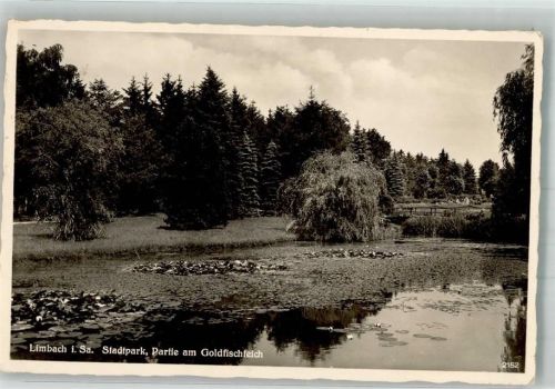 Limbach-Oberfrohna 1938 Stadtpark Goldfischteich