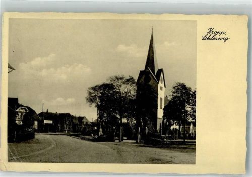 Kropp 1935 Kirche Foto AK