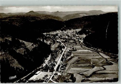 Hinterweidenthal 1966 Fliegeraufnahme Nachgebühr
