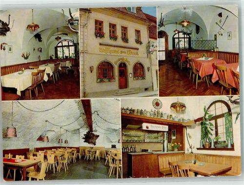 Volkach Gasthaus Zum Löwen Löwenkeller Hauptstraße 25 Fotograf Hans Glogner