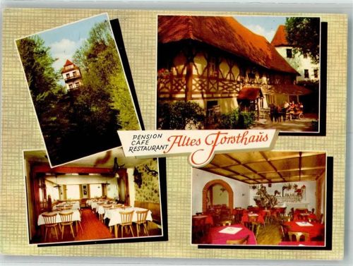 Burggaillenreuth 1969 Pension Cafe Gasthaus Altes Forsthaus