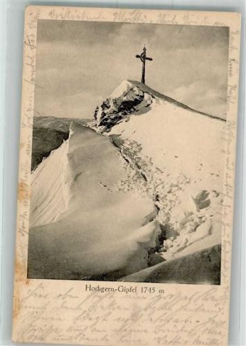 Marquartstein 1929 Winter Gipfelkreuz Hochgern