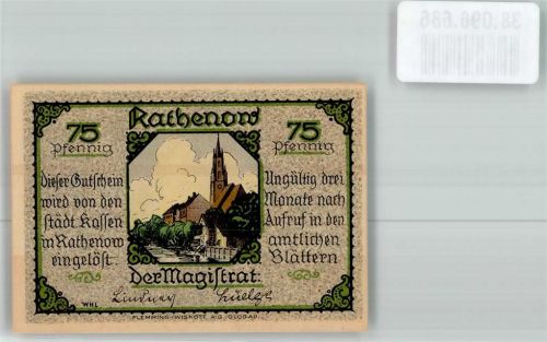 Rathenow Notgeld 75 Pfennig
