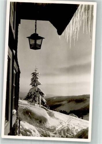 79868 W7828 Falkau Gebrauchsspuren Ev. Ferienheim in Winterlandschaft Fotograf Georg Dietz