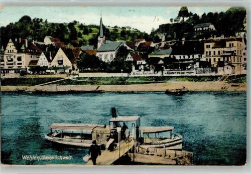 Wehlen Stadt Hotel Elbterrasse Motorboot