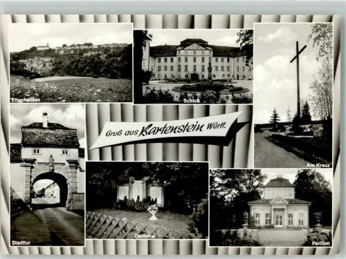 Bartenstein Ettenhausen Schloss Stadttor Kriegerdenkmal Am Kreuz Pavillon Fotograf Siegfried Würzberger