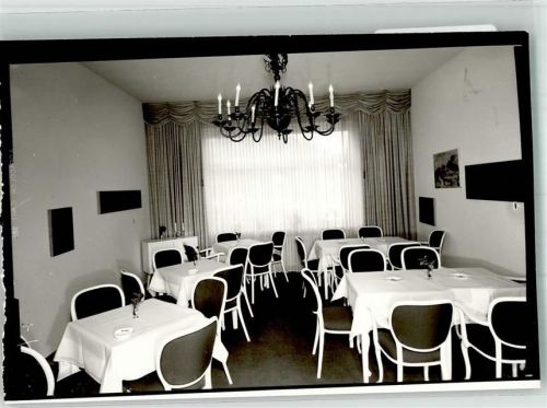 Salzbergen Gasthaus Gutsschänke Holsterfeld Speiseraum Foto Original aus Archiv eines Ansichtskartenverlages Ort handschriftlich