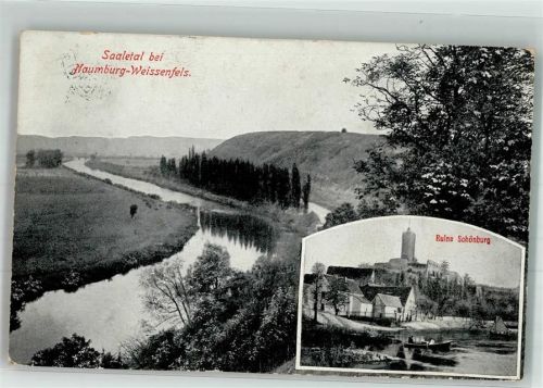 Weißenfels 1923 Saaletal bei Naumburg-Weißenfels und Burgruine Schönburg Verlag Löffler & Co.