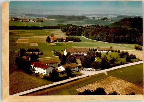 Wernhardsberg Fliegeraufnahme Pension und Altenheim Ort handschriftlich Foto Original aus Archiv eines Ansichtskartenverlages