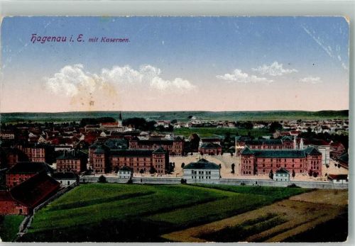 Haguenau 1916 Kaserne Feldpost WK I Soldatenheim