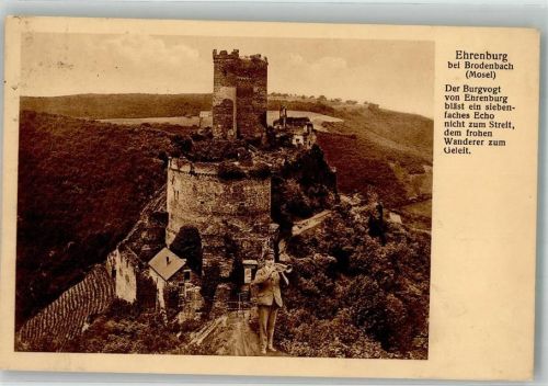 Brodenbach 1931 Burg Ehrenburg Gasthaus