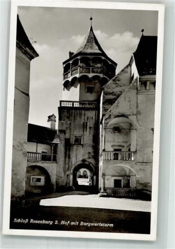 Rosenburg 1939 Schloss Rosenburg