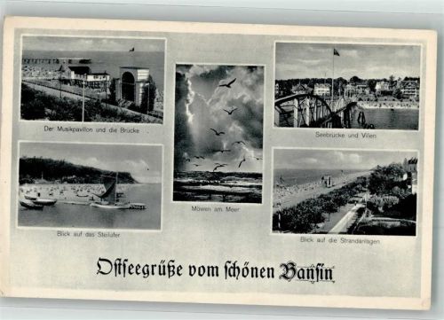 Seebad Bansin 1943 Seebrücke Steilufer Schwimmbad Strand WK II