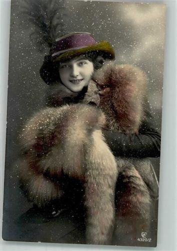 1925 Frau Hutmode Muff GL Co. 4320/2