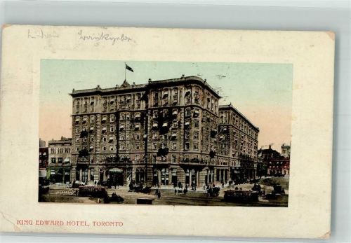 Toronto 1911 Hotel King Edward Straßenbahn