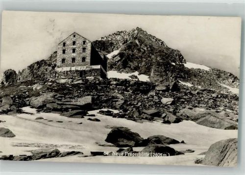 Neue Prager Hütte 1931 Hüttenstempel