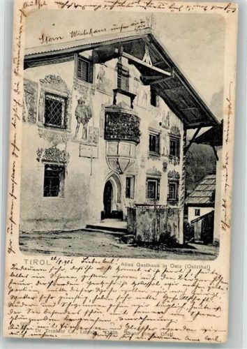 6433 Oetz 1906 Foto AK Gasthaus