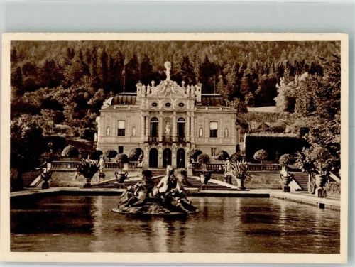 Linderhof 1935 Schloss Linderhof Bild 28 Fotograf Behret Reichswinterhilfe-Lotterie