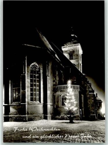 Nürtingen Kirche Weihnachten Neujahr Winter Nacht