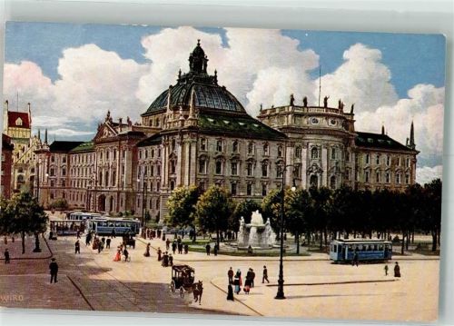 München Nr. 2158C Justizpalast Straßenbahn Verlag Franz Joseph Huber
